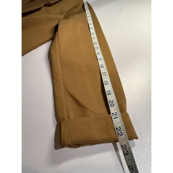 Garnet Hill Knit Relaxed Blazer Womens Sz 8 Praline Brown Camel Academia‎ $169 - Picture 10 of 12